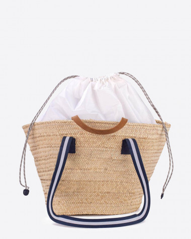 Woven basket Penelope Blue