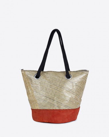 Sac à main Sandy Esterel - Cuir Terre de feu