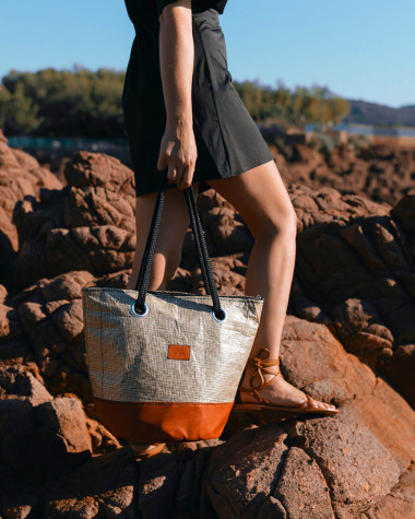 Handtasche Sandy Esterel- Terre de feu Leder