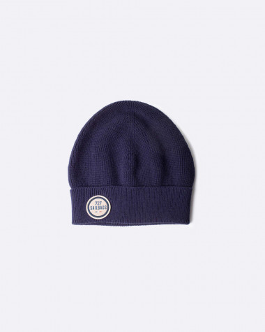 Bonnet en laine Marine - Mixte