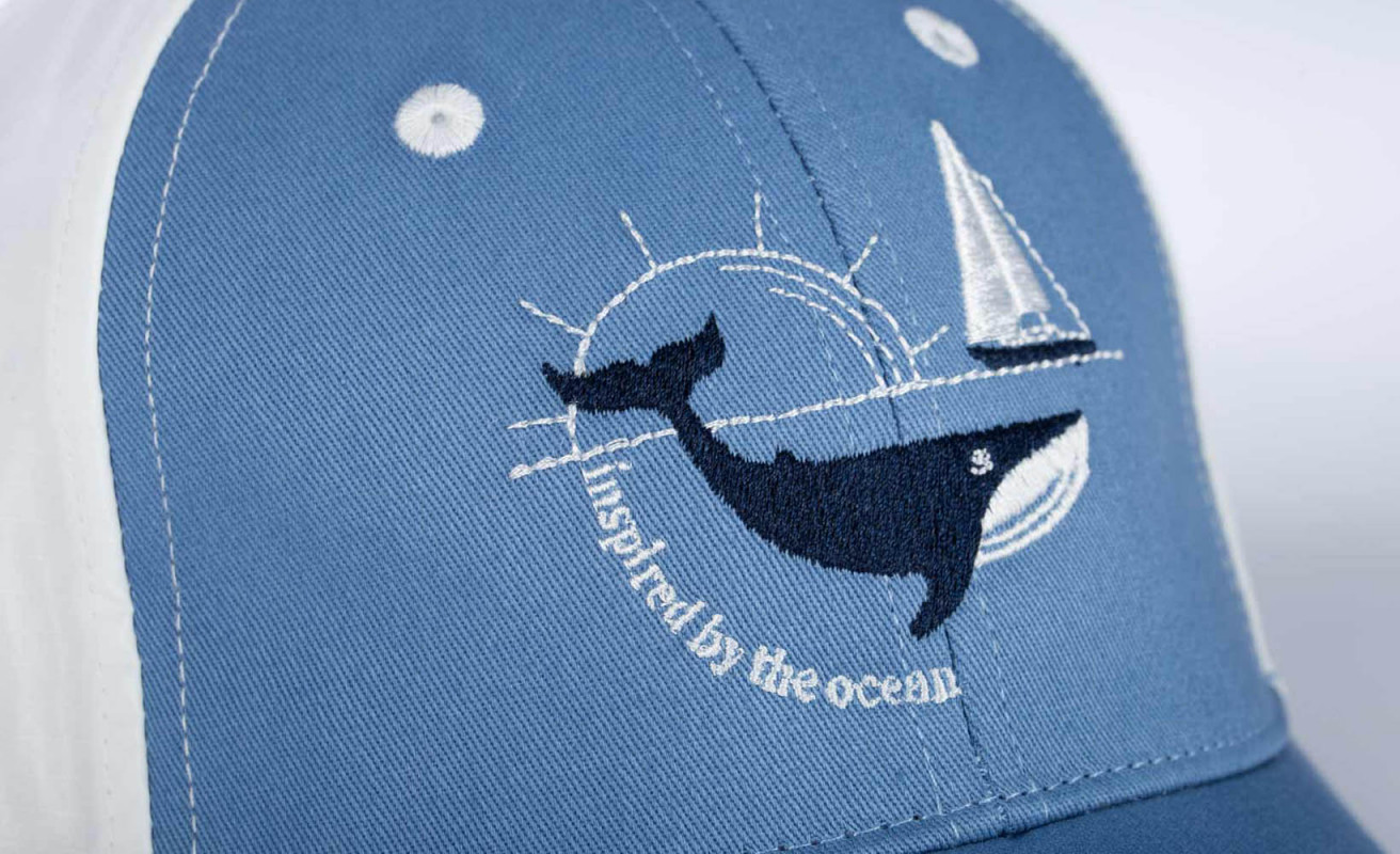 Casquette broderie baleine