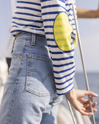 "Armor Lux x 727 Sailbags" Woman breton striped shirt