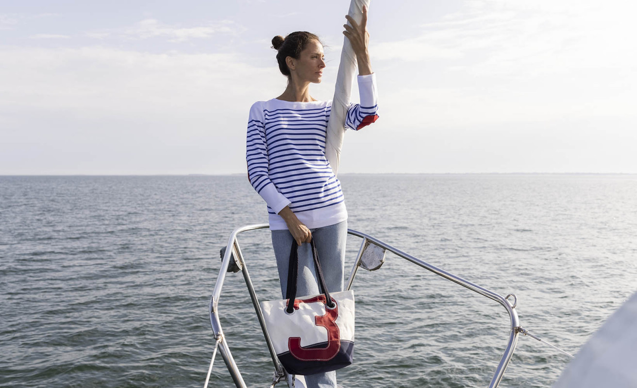 Marinière femme Amiral "Armor Lux x 727 Sailbags"