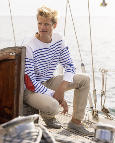 "Armor Lux x 727 Sailbags" Man breton striped shirt