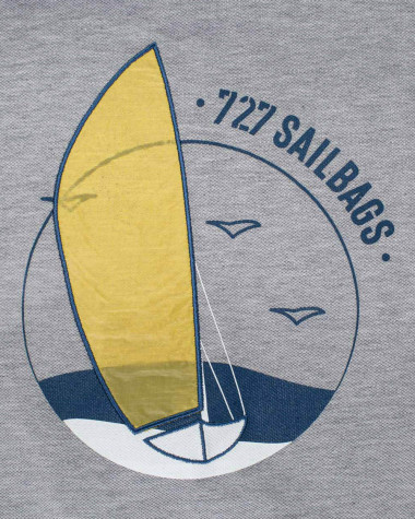 Herren-Poloshirt Segelboot