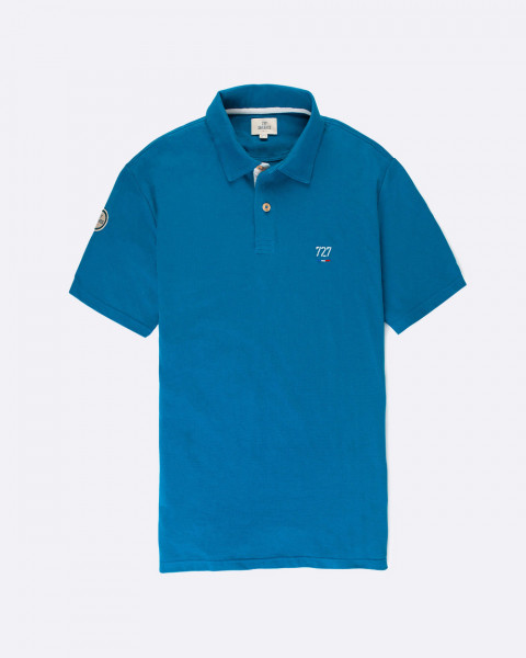 Short-sleeved Men Polo shirt - Blue