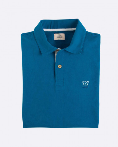 Short-sleeved Men Polo shirt - Blue