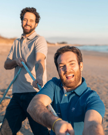 Polo Homme bleu Azur - Voilier