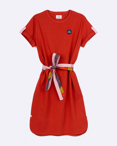 Littoral polo dress - Terracotta