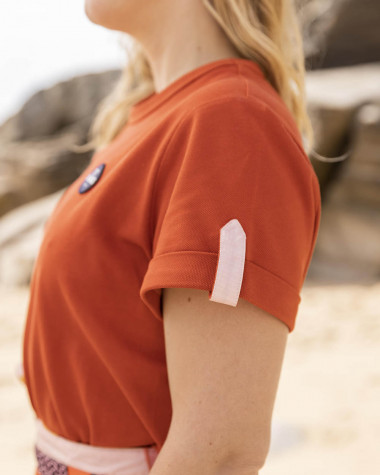 Littoral polo dress - Terracotta