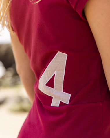 Robe polo Yachting cerise