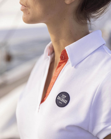 Yachting polo dress - White