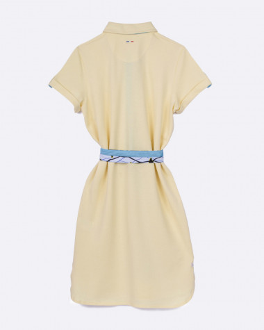 Maritime polo dress - Yellow