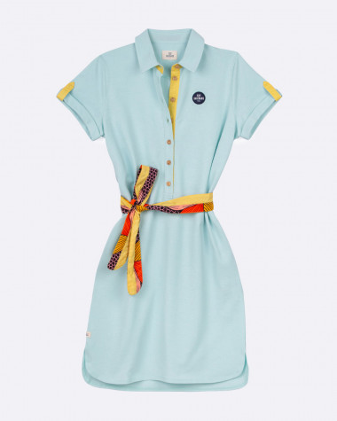 Robe polo Maritime vert d'eau