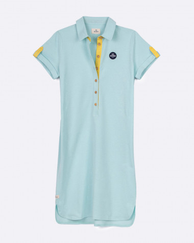 Robe polo Maritime vert d'eau