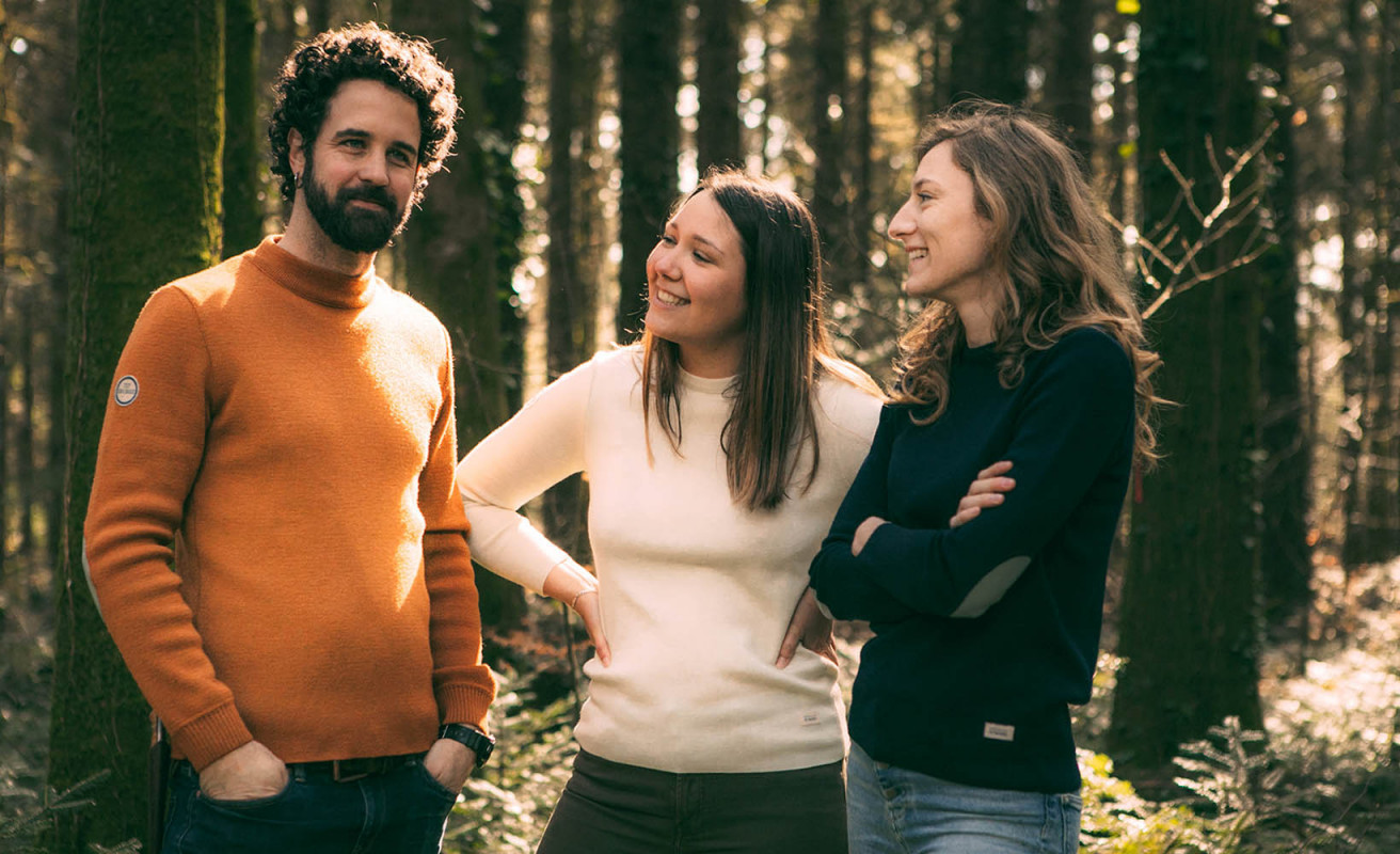 Pull marin Homme en laine Terracotta