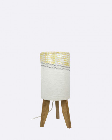 Lampe mini colonne - Technique jaune