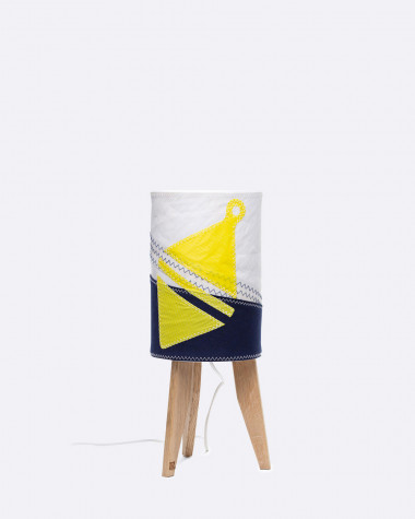 Lampe mini colonne Flottille bouée jaune