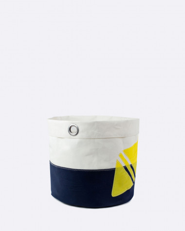 Decorative basket Flottille yellow buoy