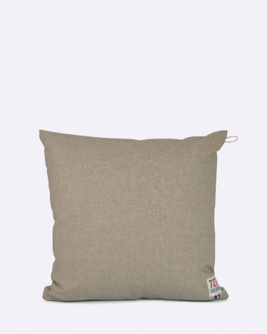 Coussin 50x50 Lin/cuir