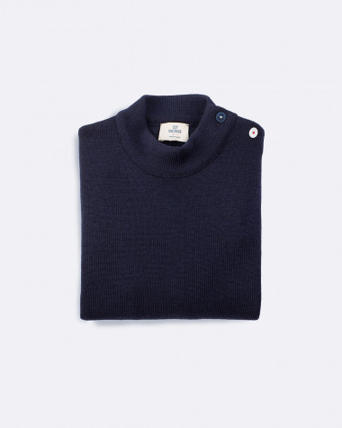 Pull marin Homme en laine Violette Dorange