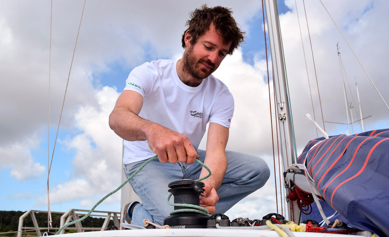 T-Shirt The Sailing Frenchman blanc