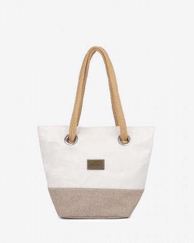 Hand Bag Legend - Linen and leather