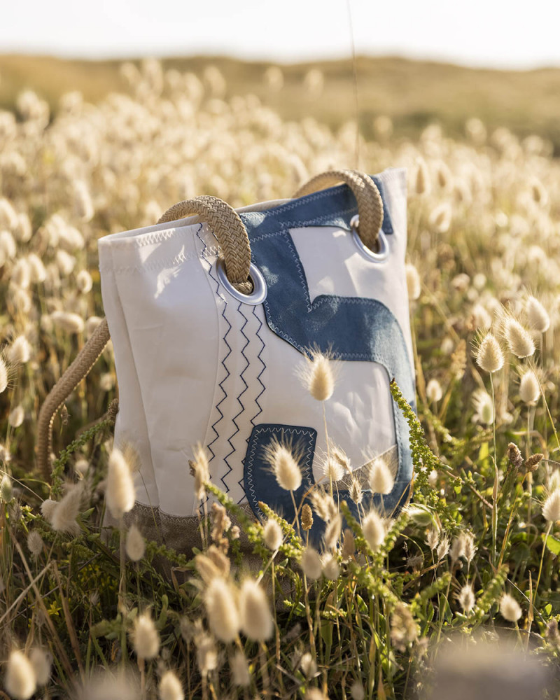 Sac à main Légende - lin et cuir suède