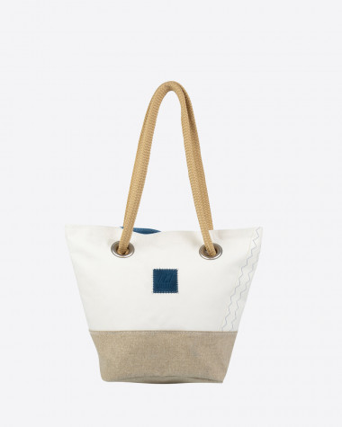 Sac à main Légende - lin et cuir suède