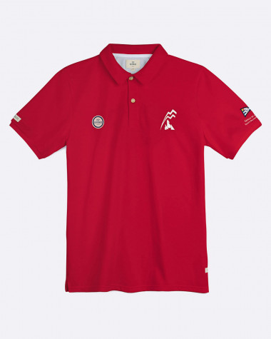 Men's short sleeved polo Bol d'Or Mirabaud 2021 Red