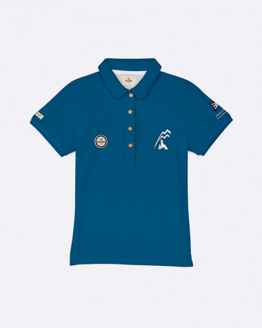 Women's short sleeved polo Bol d'Or Mirabaud 2021 Blue