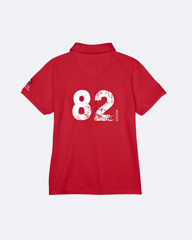 Women's short sleeved polo Bol d'Or Mirabaud 2021 Red
