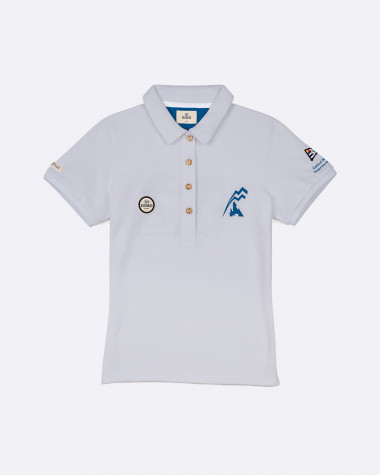Women's short sleeved polo Bol d'Or Mirabaud 2021 Grey