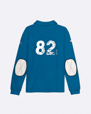 Women's long sleeved polo Bol d'Or Mirabaud 2021 Blue