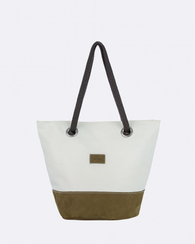 Handtasche Sandy · Kaki Leder