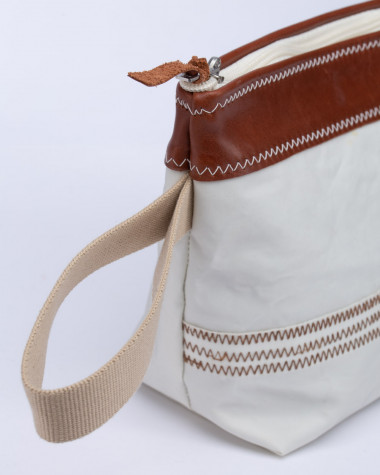 Duffel Bag Onshore · Linen and leather