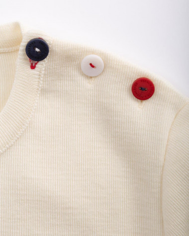 Women's sailor sweater Merino Wool Violette Dorange