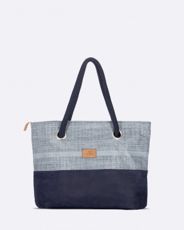 Handtasche Charlie · Marineblau Leder