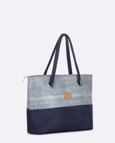 Handtasche Charlie · Marineblau Leder