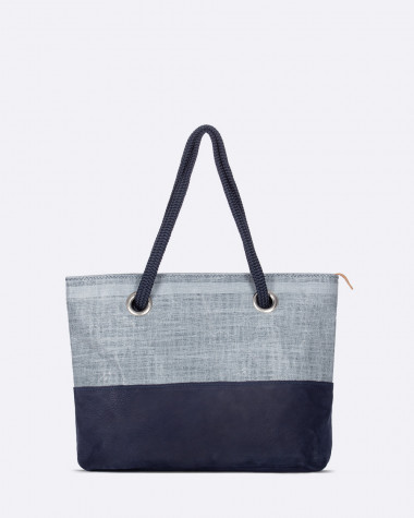 Handtasche Charlie · Marineblau Leder