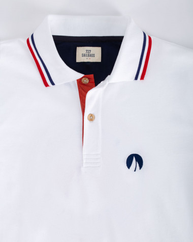 Herren-Poloshirt weiß · French Touch