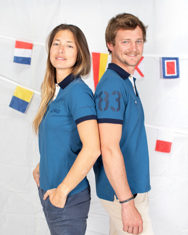 Women's short sleeved polo Bol d'Or Mirabaud 2021 Blue 