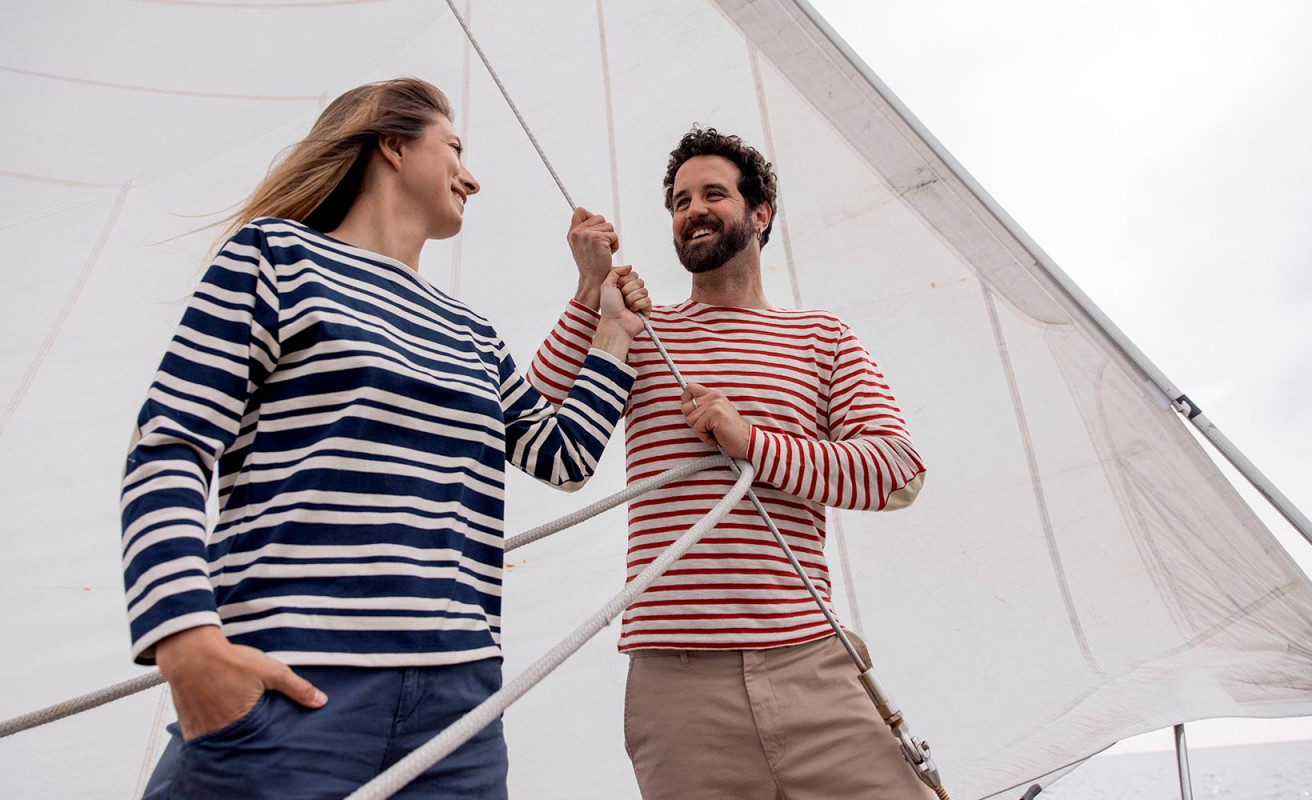Women's 3/4 sleeve, French sailor T-shirt