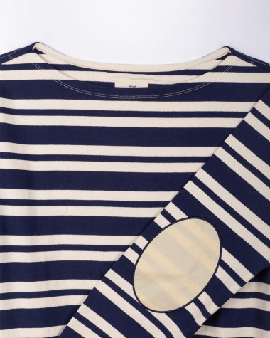 Gestreiftes Damen-T-Shirt, 3/4 Ärmel