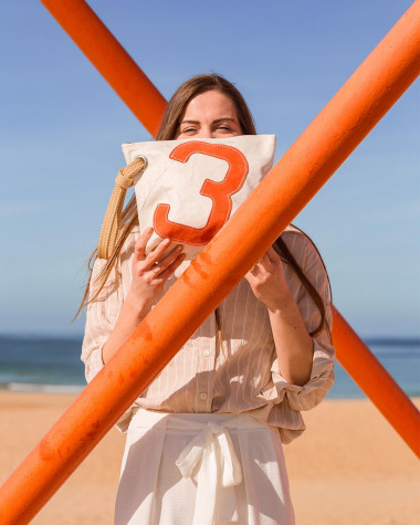 The Midinette Linen and coral