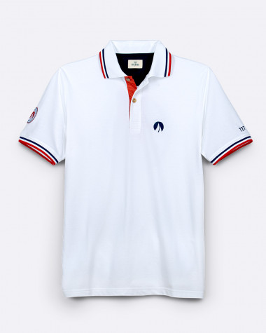 weißes Herren-Poloshirt · French Touch