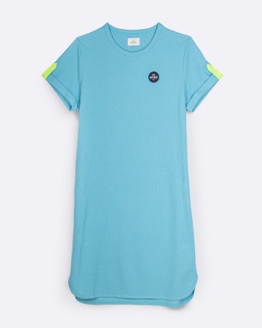 Robe polo Littoral · aqua