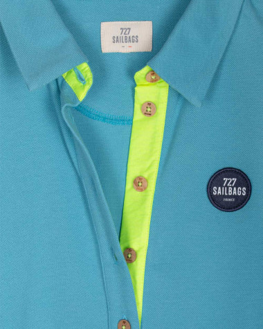 Robe polo Maritime · aqua