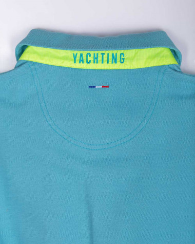 Maritime polo dress · AQUA