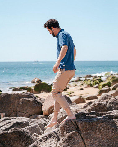 Polo Homme · Bleu Solent